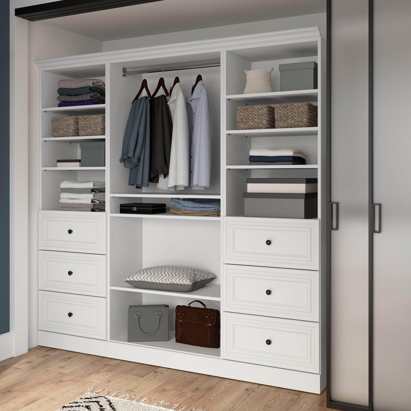 Modubox Closet Organizer Versatile 86W Closet Organizer with Drawers - Available in 2 Colours