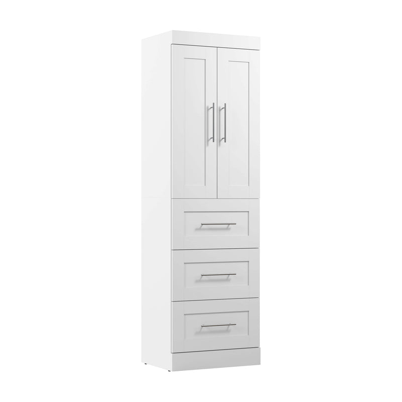 Modubox Closet Organizer White Pur 25W Wardrobe with Drawers - Available in 7 Colours