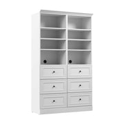 Modubox Closet Organizer White Versatile 50W Closet Organization System with Drawers - Available in 2 Colours