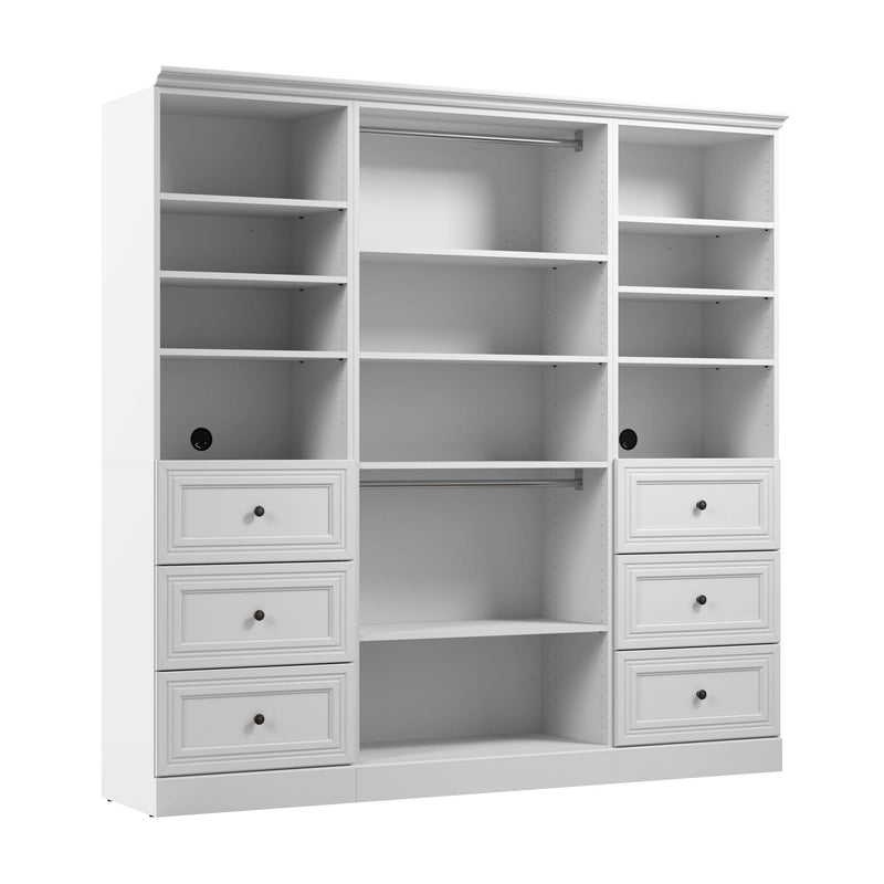 Modubox Closet Organizer White Versatile 86W Closet Organizer with Drawers - Available in 2 Colours