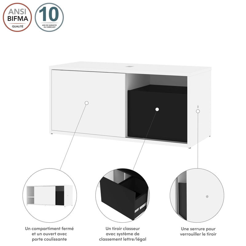 Modubox Credenza Pro-Vega 47W Credenza - Available in 2 Colours