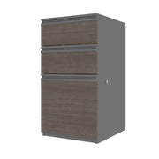 Modubox Desk Pedestal Bark Grey & Slate Prestige+ Add-On Pedestal - Available in 2 Colours