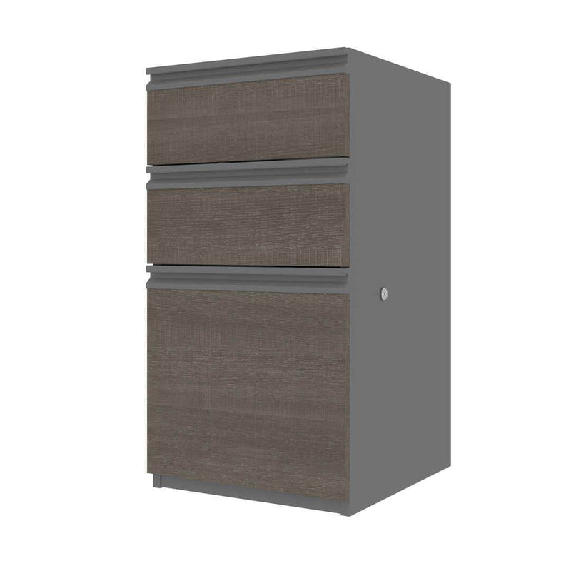 Modubox Desk Pedestal Bark Grey & Slate Prestige+ Add-On Pedestal - Available in 2 Colours