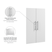 Modubox Door Nebula 24W 2 Door Set For Nebula 25W Closet Organizer in White