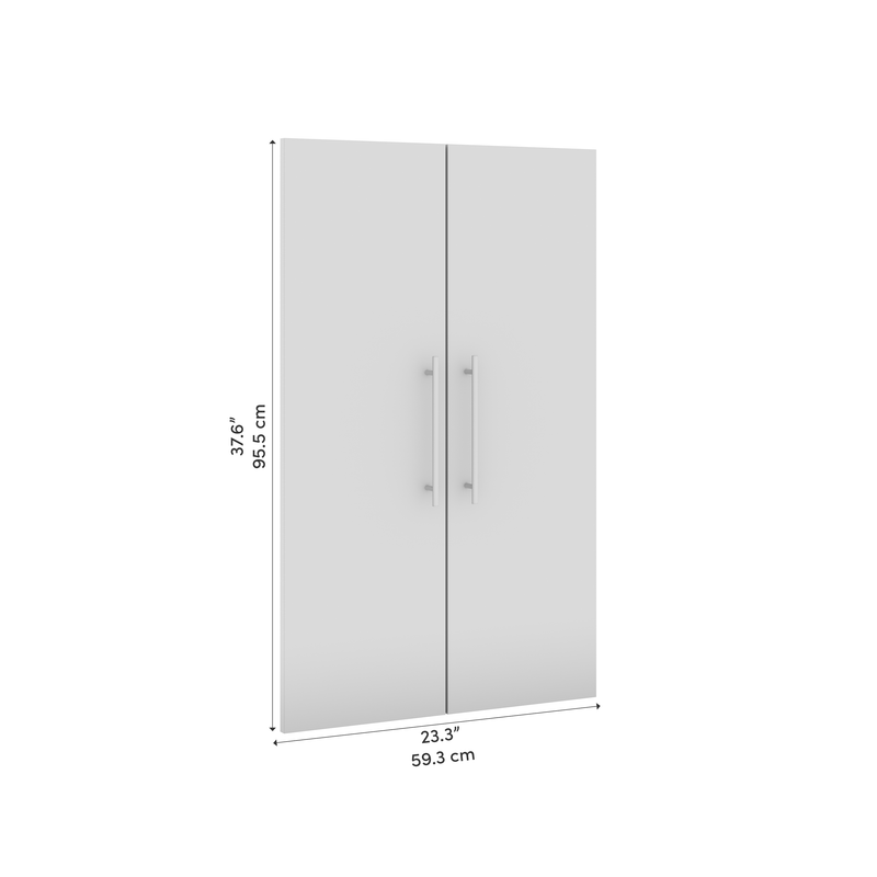 Modubox Door Nebula 24W 2 Door Set For Nebula 25W Closet Organizer in White