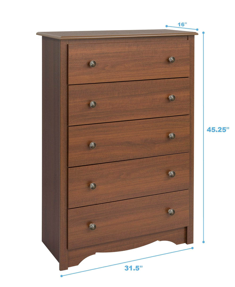Modubox Drawer Chest Sonoma 5-Drawer Chest - Available in 6 Colours