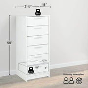 Modubox Drawer Chest Studio Essentials 6-drawer Tall Chest - Available in 2 Colours