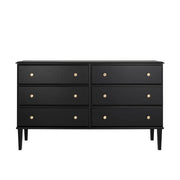 Modubox Dresser Black Lux 6 Drawer Dresser - Available in 2 Colours