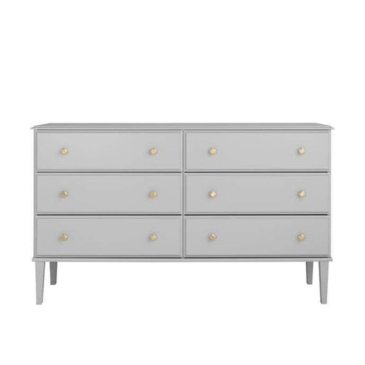 Modubox Dresser Grey Lux 6 Drawer Dresser - Available in 2 Colours