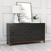 Modubox Dresser Nordik 6 Drawer Dresser in Black