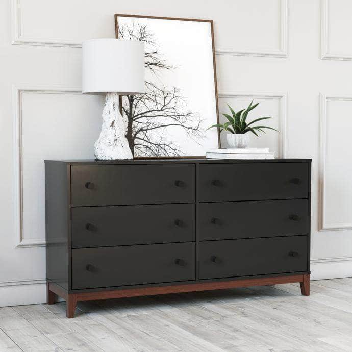 Modubox Dresser Nordik 6 Drawer Dresser in Black