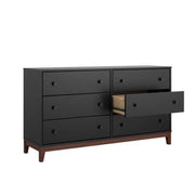 Modubox Dresser Nordik 6 Drawer Dresser in Black