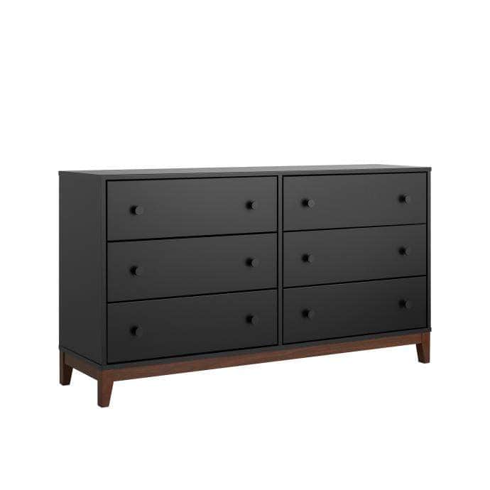 Modubox Dresser Nordik 6 Drawer Dresser in Black