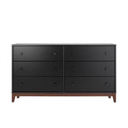 Modubox Dresser Nordik 6 Drawer Dresser in Black