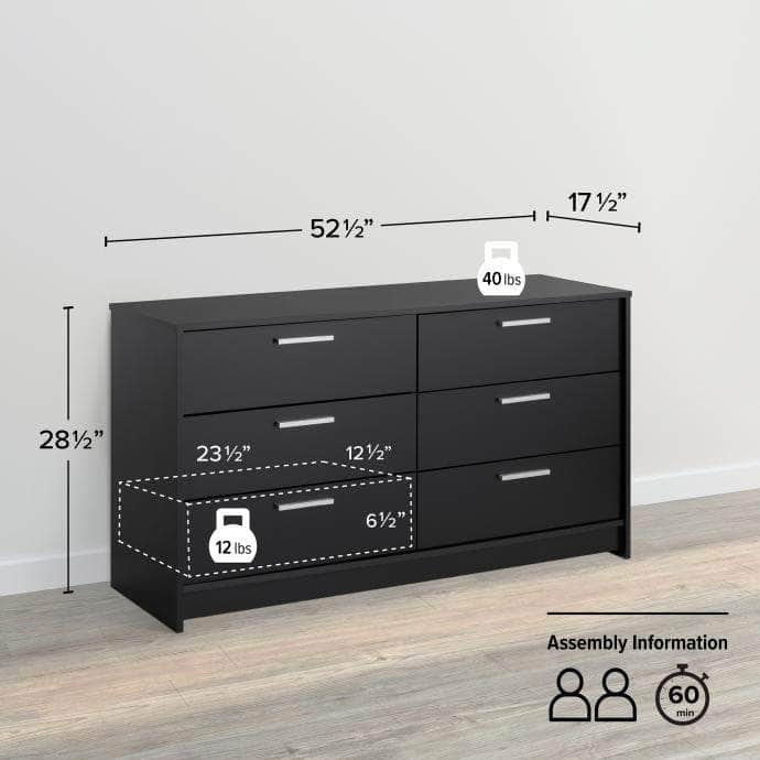 Modubox Dresser Studio Essentials 6-drawer Dresser - Available in 2 Colours