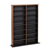 Modubox Multimedia Storage Cherry and Black Double Width Wall Storage - Available in 3 Colours