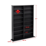 Modubox Multimedia Storage Double Width Wall Storage - Available in 3 Colours