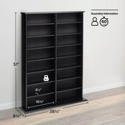 Modubox Multimedia Storage Double Width Wall Storage - Available in 3 Colours
