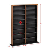 Modubox Multimedia Storage Double Width Wall Storage - Available in 3 Colours