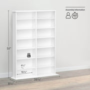 Modubox Multimedia Storage Double Width Wall Storage - Available in 3 Colours