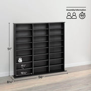 Modubox Multimedia Storage Triple Width Wall Storage - Available in 3 Colours