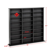 Modubox Multimedia Storage Triple Width Wall Storage - Available in 3 Colours