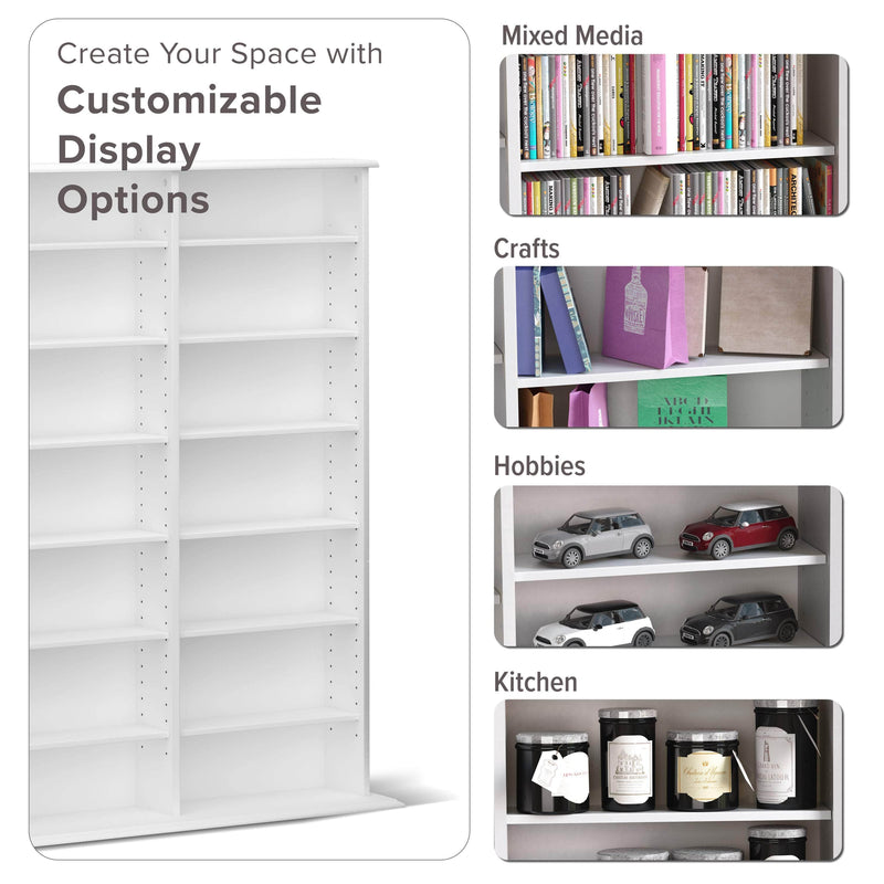 Modubox Multimedia Storage Triple Width Wall Storage - Available in 3 Colours