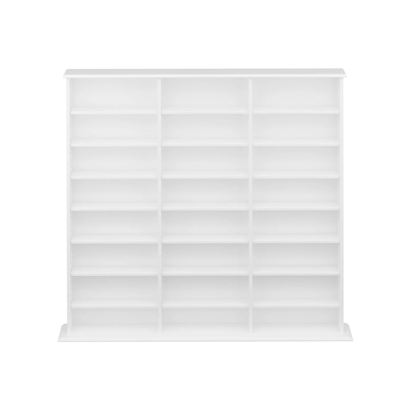 Modubox Multimedia Storage White Triple Width Wall Storage - Available in 3 Colours