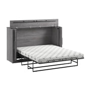 Modubox Murphy Cabinet Bed Bark Grey Pur 75W Queen Cabinet Bed with Mattress - Available in 3 Colours