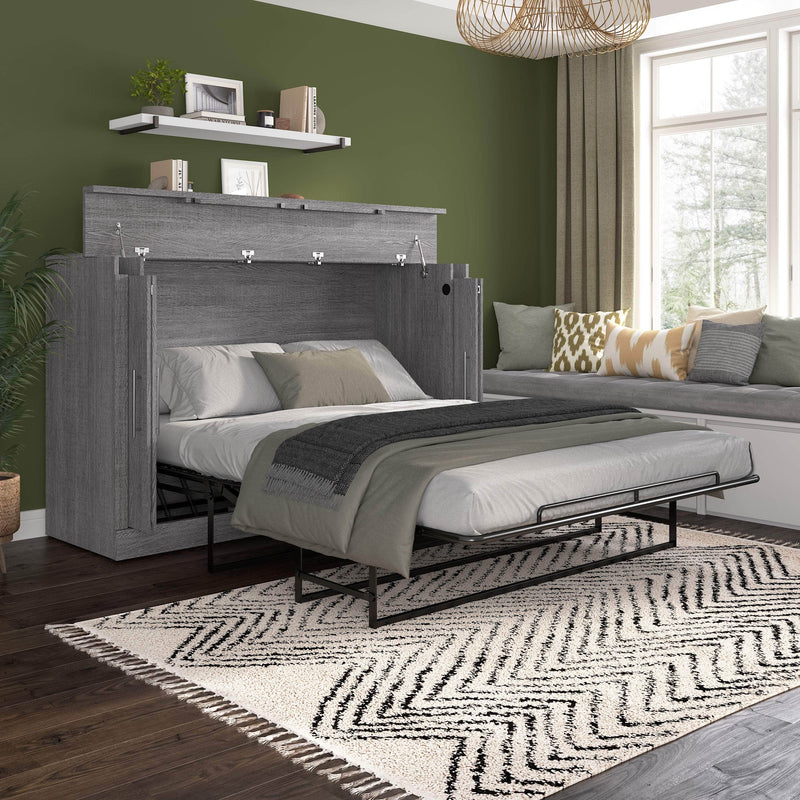 Modubox Murphy Cabinet Bed Nebula 75W Queen Cabinet Bed with Mattress - Available in 2 Colours