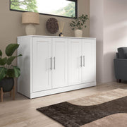 Modubox Murphy Cabinet Bed Pur 69W Full Cabinet Bed with Mattress - Available in 3 Colours