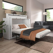 Modubox Murphy Cabinet Bed Pur 75W Queen Cabinet Bed with Mattress - Available in 3 Colours