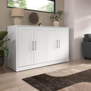 Modubox Murphy Cabinet Bed Pur 75W Queen Cabinet Bed with Mattress - Available in 3 Colours