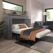 Modubox Murphy Cabinet Bed Pur 75W Queen Cabinet Bed with Mattress - Available in 3 Colours