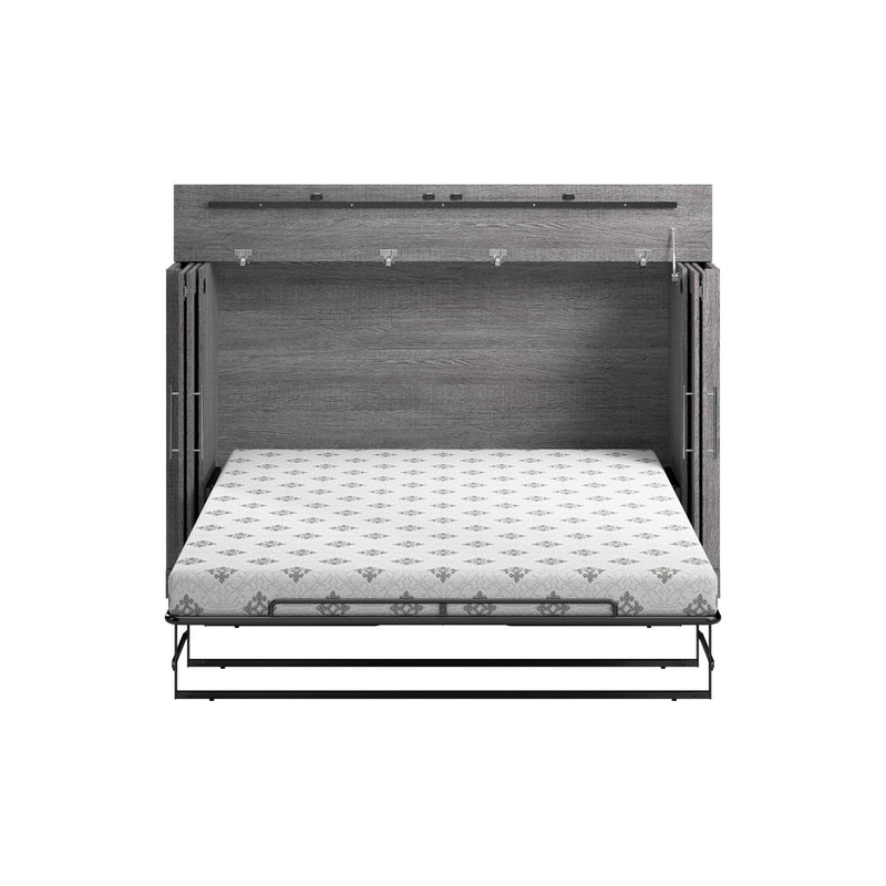 Modubox Murphy Cabinet Bed Pur 75W Queen Cabinet Bed with Mattress - Available in 3 Colours