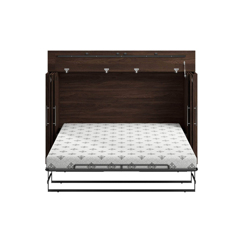Modubox Murphy Cabinet Bed Pur 75W Queen Cabinet Bed with Mattress - Available in 3 Colours