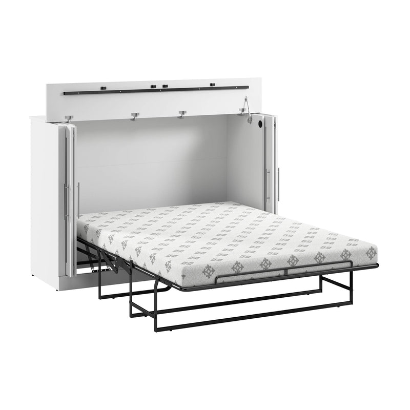 Modubox Murphy Cabinet Bed White Pur 69W Full Cabinet Bed with Mattress - Available in 3 Colours