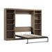 Modubox Murphy Wall Bed Ash Grey Pur Full Murphy Bed with 2 Storage Units (109W) - Available in 7 Colours