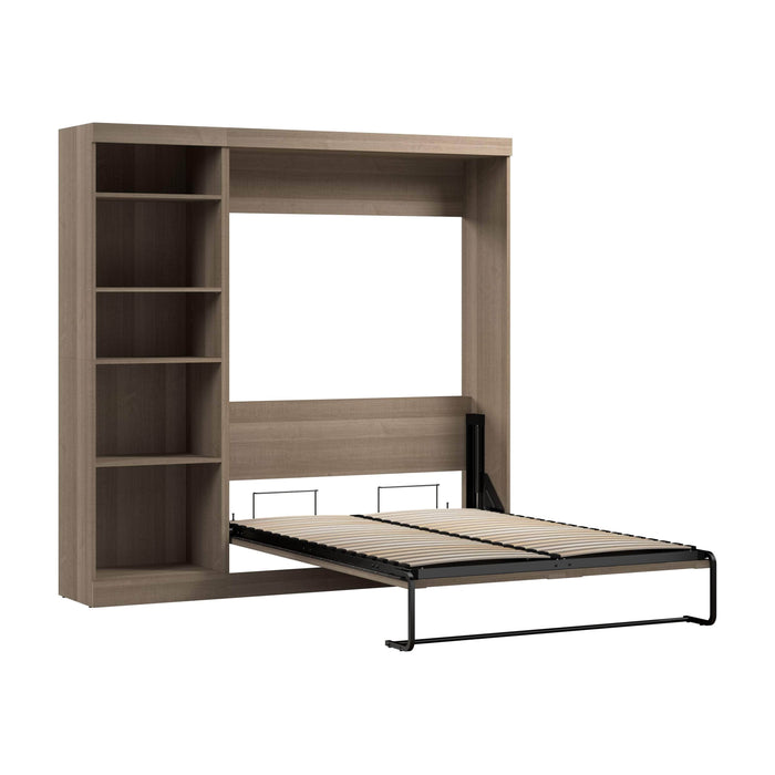 Modubox Murphy Wall Bed Ash Grey Pur Full Murphy Full Bed with Storage Unit (84W) - Available in 7 Colours