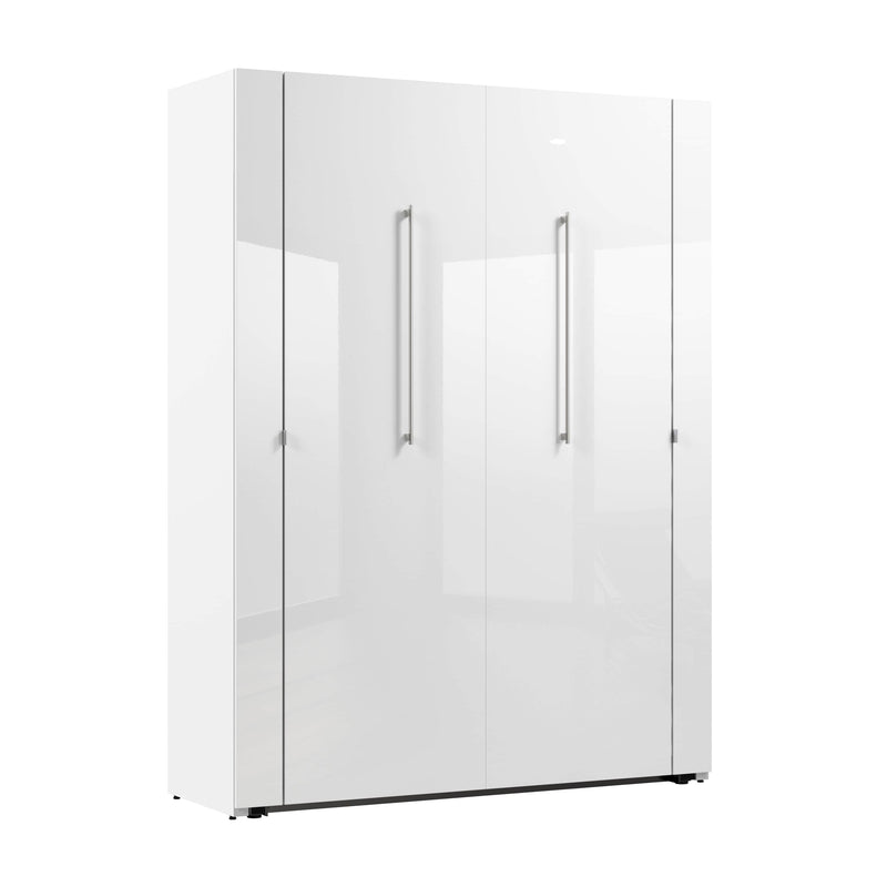 Modubox Murphy Wall Bed Avalon 61W Full Murphy Wall Bed in High Gloss White