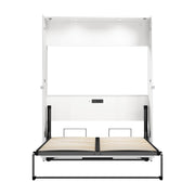 Modubox Murphy Wall Bed Avalon 61W Full Murphy Wall Bed in High Gloss White