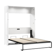 Modubox Murphy Wall Bed Avalon 67W High Gloss Queen Murphy Wall Bed in High Gloss White