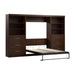 Modubox Murphy Wall Bed Chocolate Pur Full Murphy Wall Bed and 2 Storage Units with Drawers (131”) - Available in 2 Colours