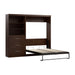Modubox Murphy Wall Bed Chocolate Pur Full Murphy Wall Bed and Storage Unit with Drawers (95W) - Available in 2 Colours