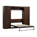 Modubox Murphy Wall Bed Chocolate Pur Full Murphy Wall Bed with Closet Storage Cabinets (109W) - Available in 7 Colours