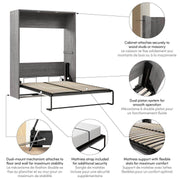 Modubox Murphy Wall Bed Cielo Full Murphy Wall Bed - Available in 2 Colours