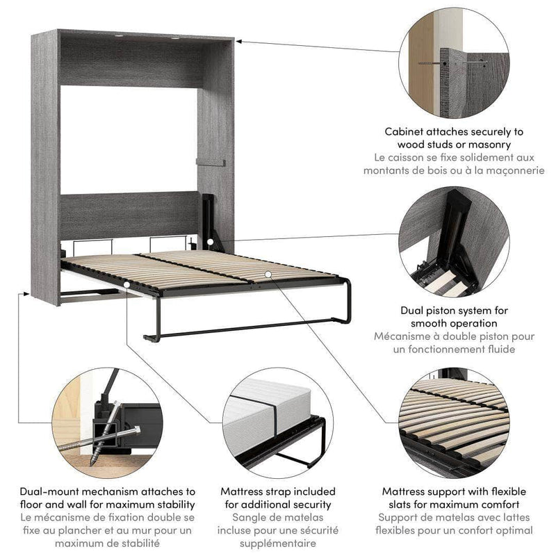 Modubox Murphy Wall Bed Cielo Full Murphy Wall Bed - Available in 2 Colours
