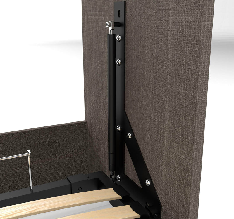 Modubox Murphy Wall Bed Cielo Full Murphy Wall Bed with 2 Closet Organizers with Drawers - Available in 2 Colours