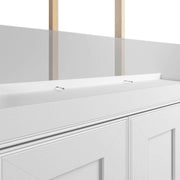 Modubox Murphy Wall Bed Edge Full Murphy Wall Bed in White