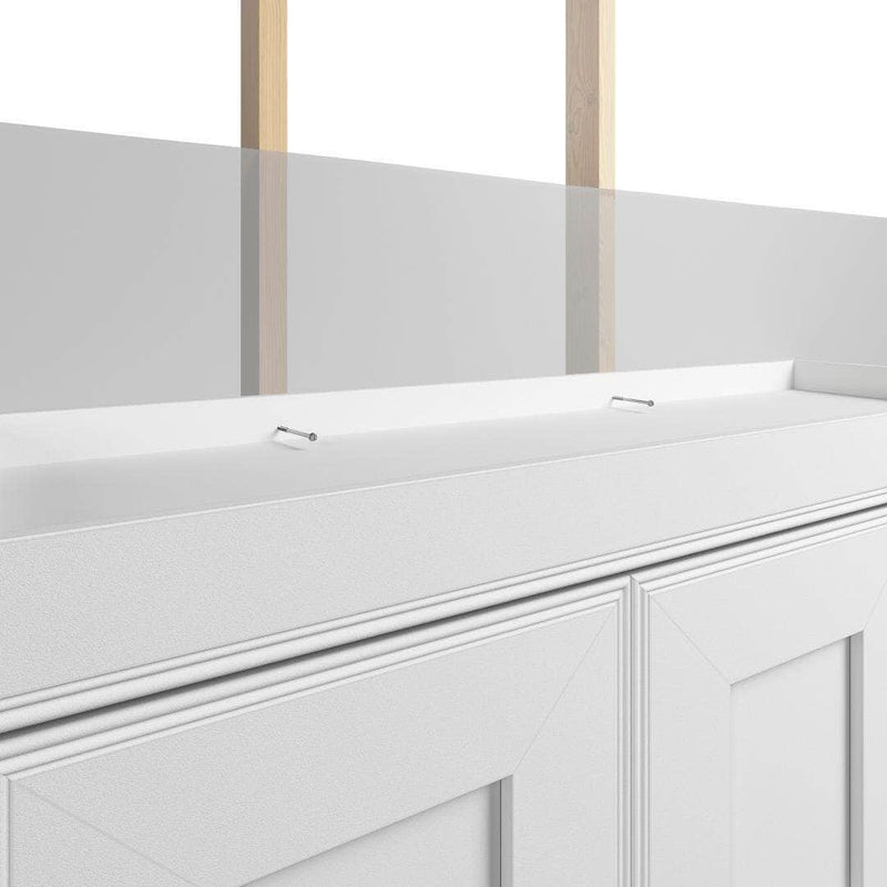 Modubox Murphy Wall Bed Edge Full Murphy Wall Bed in White